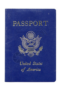 使用过的美国护照背景图片