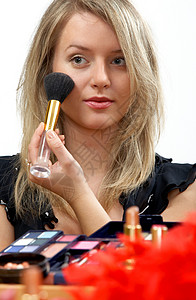 化妆发型面膜魅力鼻子美丽化妆刷美容香粉人体化妆品图片
