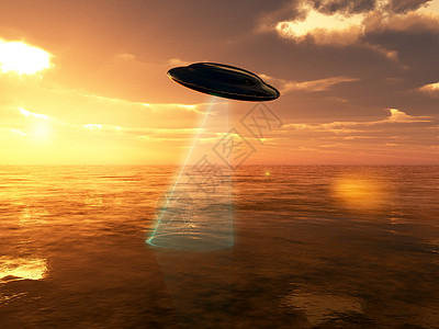 UFO 过水环境海洋激光光束骗局车辆日出工艺运输飞碟图片