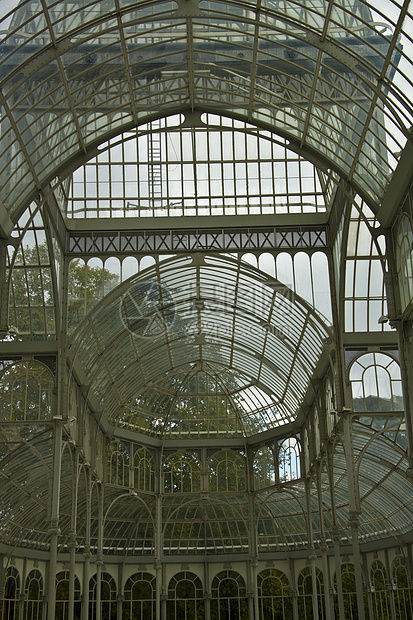 玻璃宫水晶金属展览白色旅游现代主义公园柱子房间反射图片