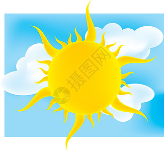 阳光晴阳的天空预报紫外线天气季节太阳天堂黄色图片