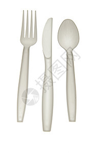 塑料餐具桌子环境用具餐厅盘子白色刀具用餐塑料制品派对图片