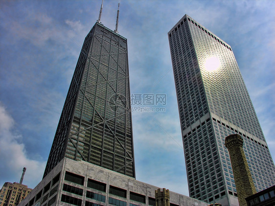 伊利诺伊州芝加哥建筑摩天大楼结构城市生活场景旅行办公楼景观建筑学城市图片