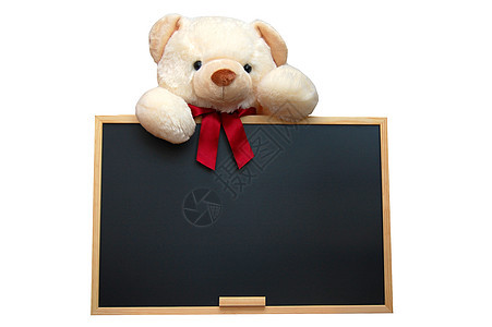带空黑板的泰迪瞳孔中学木板大学框架课堂学习教育广告牌图片