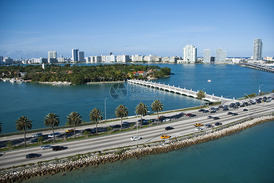 离开佛罗里达州迈阿密场景结构热带气候码头建筑海滩住宅区海岸美化图片