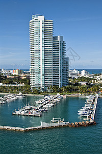 离开佛罗里达州迈阿密结构海岸线气候海岸码头美化热带建筑城市建筑学图片