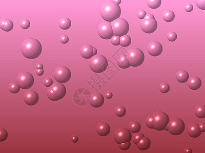 气泡粉色紫色插图液体红色水池图片