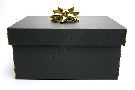 礼品盒礼物庆典展示白色盒子黑色图片