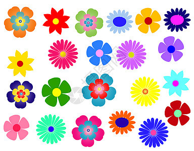 彩色花朵植物背景图片