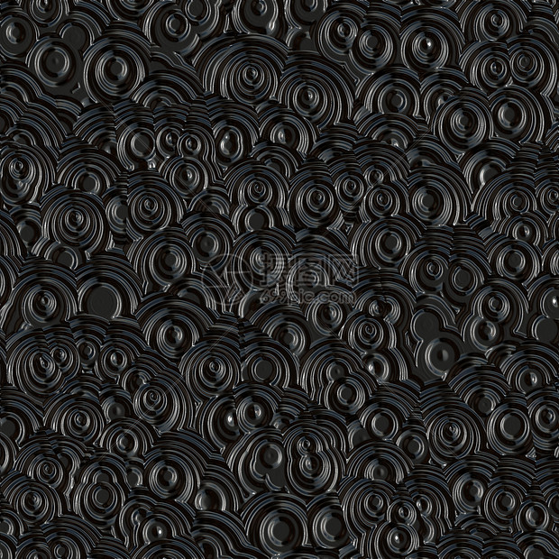 黑黑色塑料型运动墙纸水滴装饰小路圆圈波纹金属材料插图图片