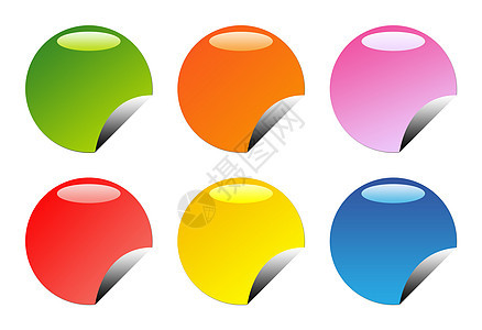 光滑网络按钮纽扣光泽度插图圆形球体收藏图形化商业空白坡度图片
