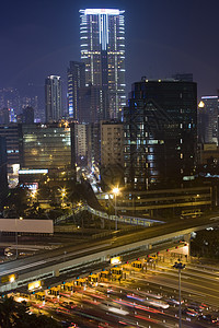 香港摩天大楼夜生活天际城市市中心压力小时灯光建筑学大灯图片