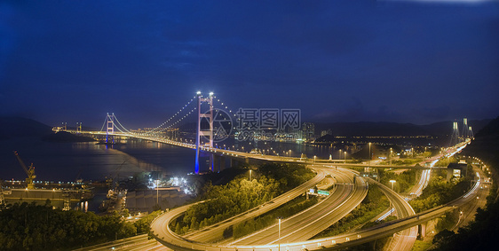 香港清马桥风景场景日出日落状况分界线夜景建筑学名胜建筑图片