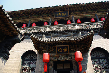 中国中国建筑红色建筑旅行墙纸传统照片背景图片