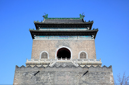 中国北京市正式的钟楼 北京多样性首都文化中心历史城市图片