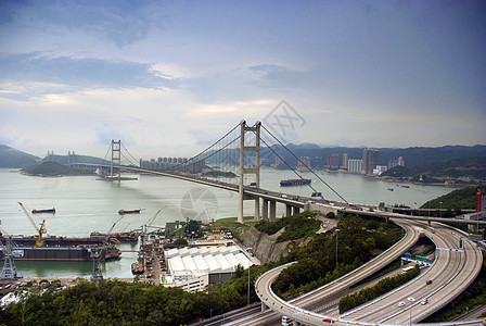 桥日落建筑学日出状况建筑名胜分界线夜景场景风景图片