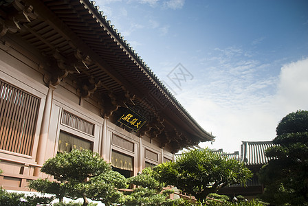 中国建筑王朝框架建筑观光雕像游客大厅访问旅行花园图片