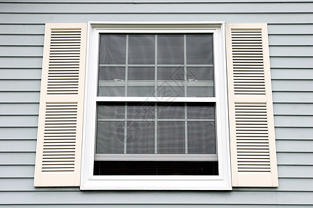 窗户房子住房蓝色家庭建筑学框架木头白色建筑住宅图片