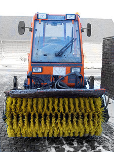 冬季 - 丹麦扫雪拖拉机图片