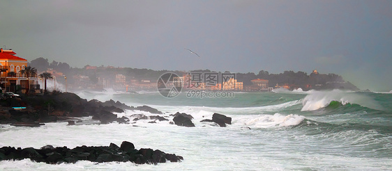 海洋风暴灾难气旋戏剧性摄影海岸气象雷雨天空蓝色天气图片