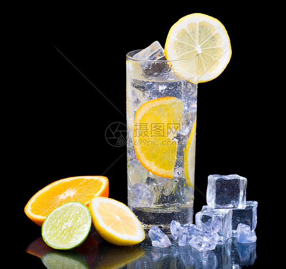 Cycrus 冰水器皿水果玻璃酒吧柠檬黑色派对茶点苏打液体图片