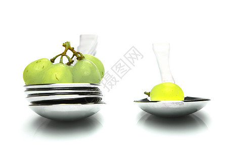颗粒的勺子甜点白色厨房餐具环境桌子服务水果用具图片