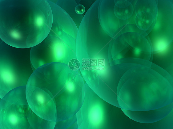 绿球电脑白色灰色气泡插图图片