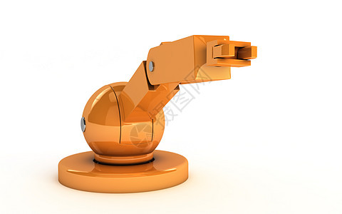 机器人臂机器机械技术金属背景图片