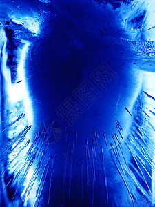 玻璃图冰图摘要冰柱水晶冷藏框架暴风雪玻璃装饰品气泡立方体宏观背景