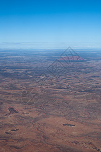沙漠旅游澳大利亚外向航空公司沙漠岩石天空植被祝福地平线天线全景红色背景
