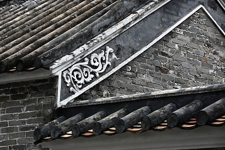 中国楼顶屋顶功夫黏土寺庙天花板水泥建筑学住宅城市风景橙子图片