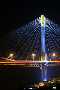 香港廷九桥 晚上图片