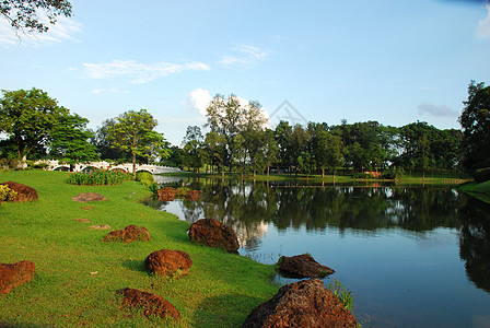 新加坡华人花园园林流动自然风景图片