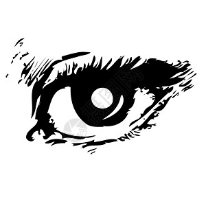 眼 目圆圈插图草图男人白色眼睛灰色圆形黑色图片