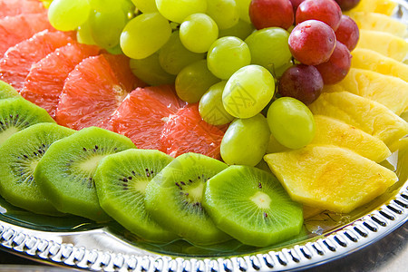 水果沙拉托盘产品热带早餐甜点饮食情调柚子食物小吃图片