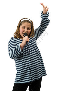 卡拉OK童年卡拉ok嗓音乐趣女性白色天赋歌曲唱歌喜悦图片