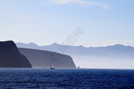 圣克鲁斯岛旅行海岸海景海洋旅游蓝色渠道支撑地平线海岸线图片