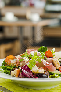 沙拉服务胡椒低脂肪食物午餐餐厅黄瓜香料饮食盘子图片