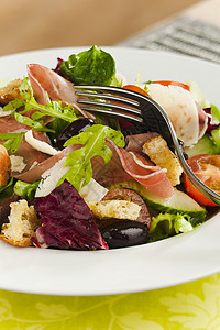 沙拉盘子胡椒饮食蔬菜植物香料叶子餐厅服务烹饪图片