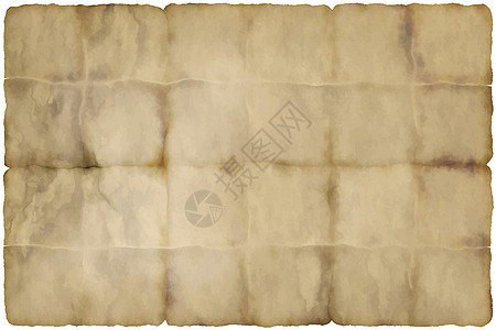 旧折叠纸羊皮纸墙纸帆布纺织品折叠折痕起皱古董插图图片