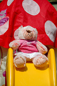泰迪熊乐趣头发玩物姿势动物孩子蓝色玩具熊毛皮玩具图片