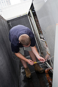 HVAC技术员建造电气职业电工空气压缩机加热学徒维修安全图片