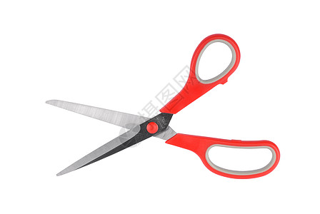 剪刀刀片刀具红色裁缝工具用具背景图片