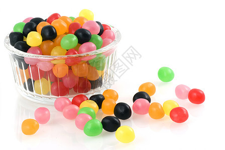 果冻绿色糖果粉色食物黄色黑色白色橙子葡萄糖团体背景图片