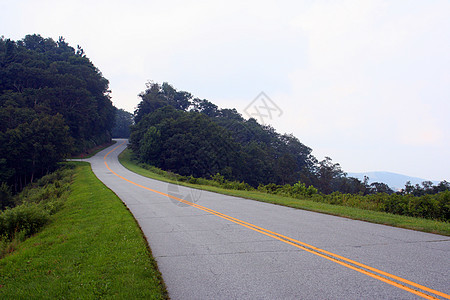 山山公路绿色植物街道路面线条滚动森林假期旅游条纹曲线图片
