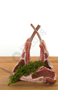 羊肉堆蔬菜食物羊肉架子百里香侏儒草药印章图片