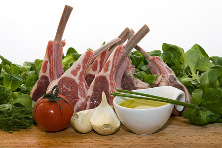 羊肉堆洋葱羊肉百里香食物蔬菜沙拉草药侏儒架子印章图片