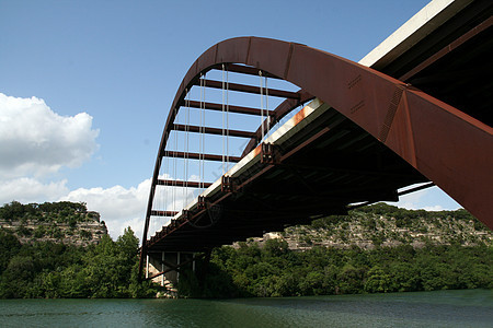 奥斯汀360桥运输交通旅行地标丘陵天空立交桥电缆图片