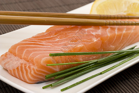 鲑鱼柠檬餐厅蔬菜营养饮食玫瑰寿司美食食物厨师图片