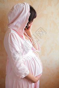 怀孕母亲肚子身体长袍良知压痛生活药品子宫腹部图片